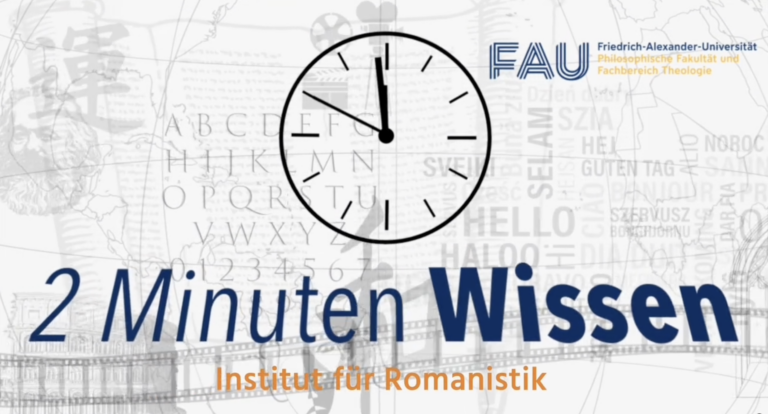 Studierende des MA Literaturstudien bei „2 Minuten Wissen“
